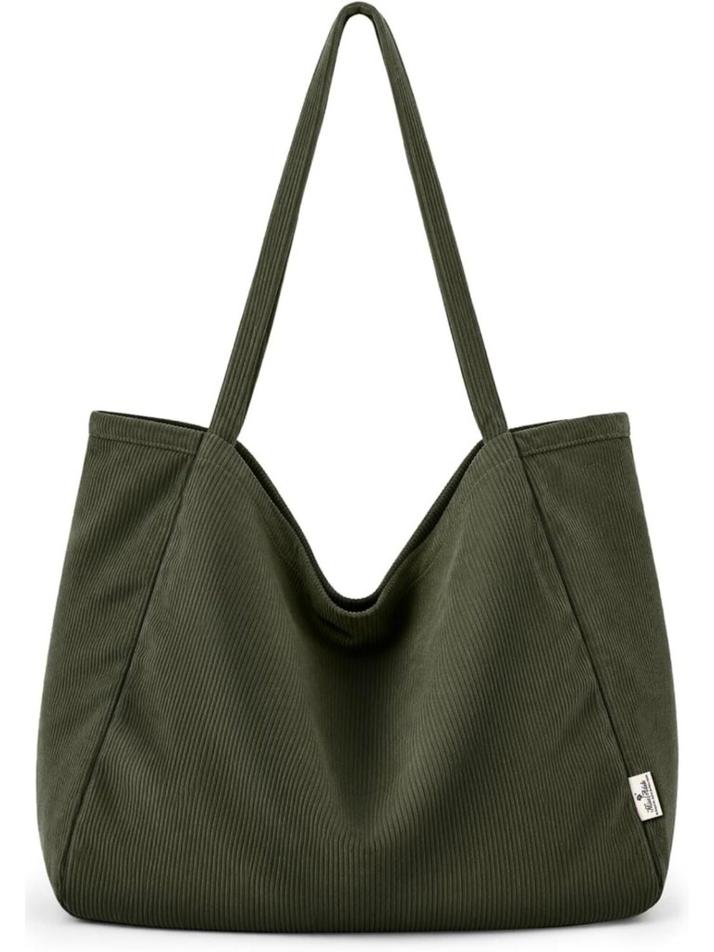Large Corduroy Hobo Bag for Women, Slouchy Shoulder Tote, Bohemian Everyday